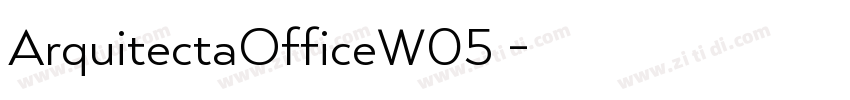 ArquitectaOfficeW05 字体转换